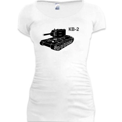 Женская удлиненная футболка КВ-2