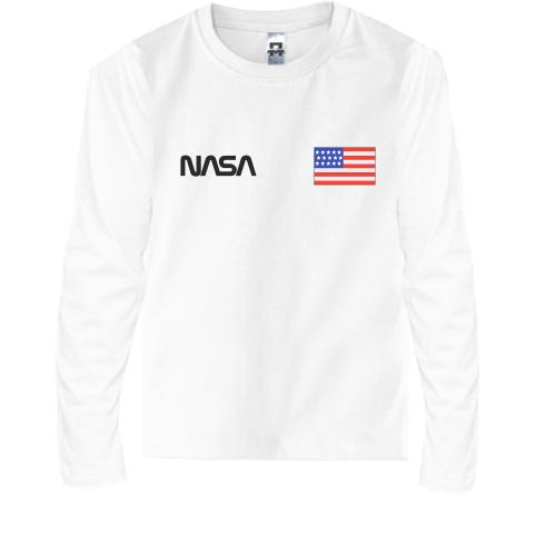 Детская футболка с длинным рукавом Сотрудник NASA