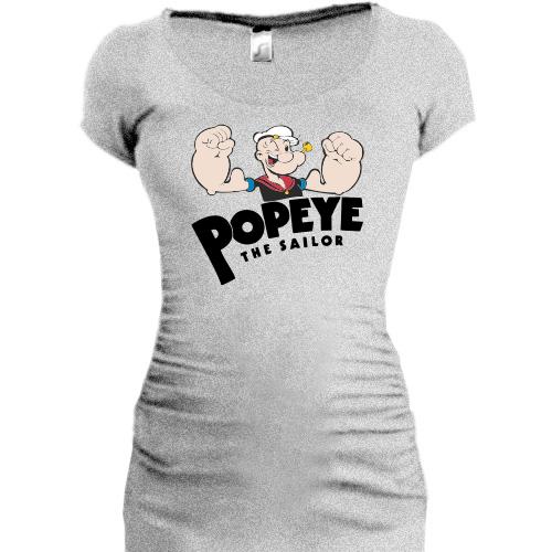 Женская удлиненная футболка Popeye
