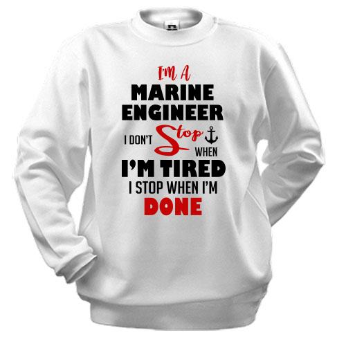 Свитшот I'm marine engineer