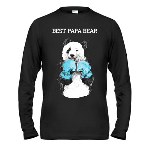 Чоловічий лонгслів Best Papa Bear