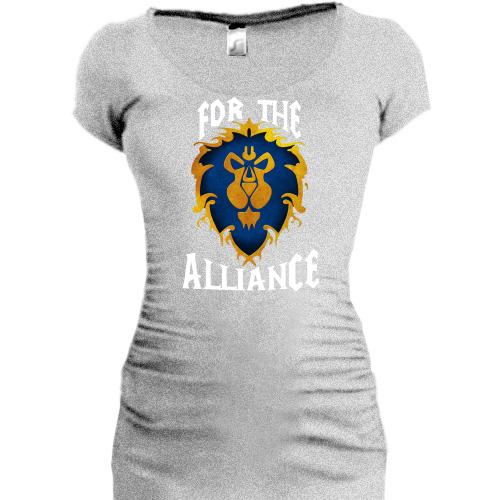 Подовжена футболка For the alliance