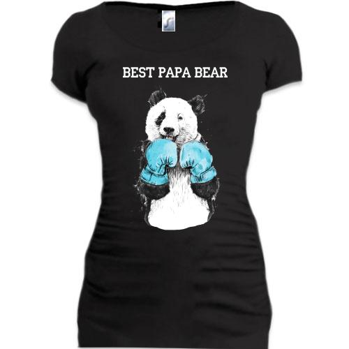 Подовжена футболка Best Papa Bear
