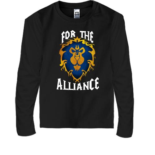 Детская футболка с длинным рукавом For the alliance