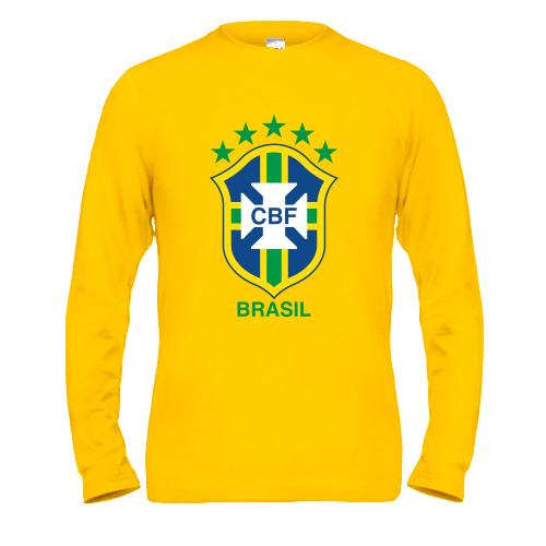 Чоловічий лонгслів Збірна Бразилії з футболу