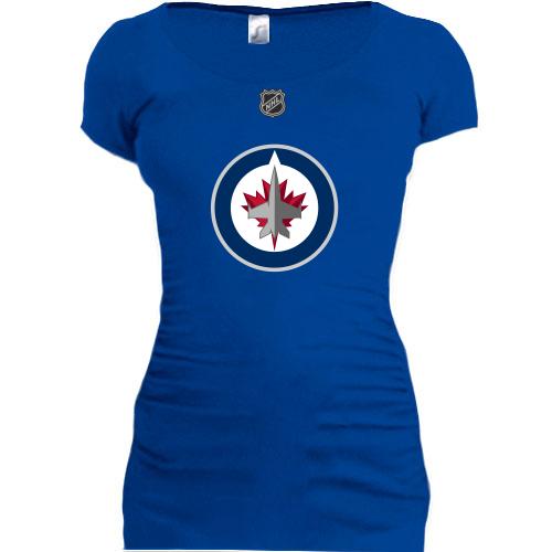 Женская удлиненная футболка Winnipeg Jets