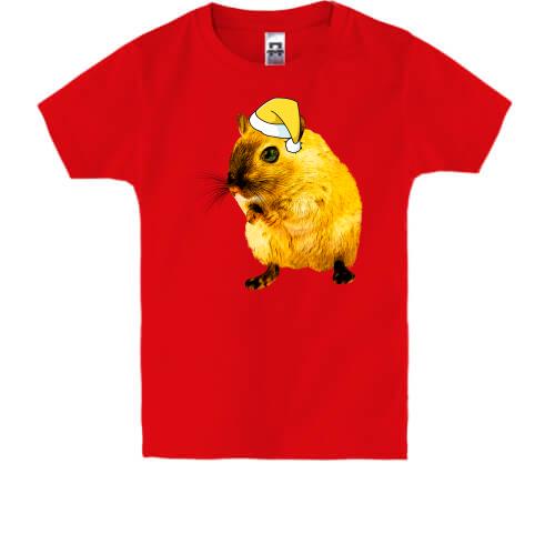 Дитяча футболка с желтой крысой