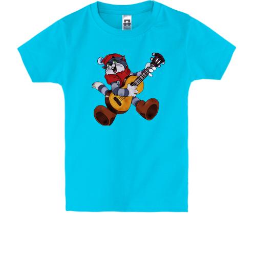 Детская футболка с новогодним котом Матроскиным
