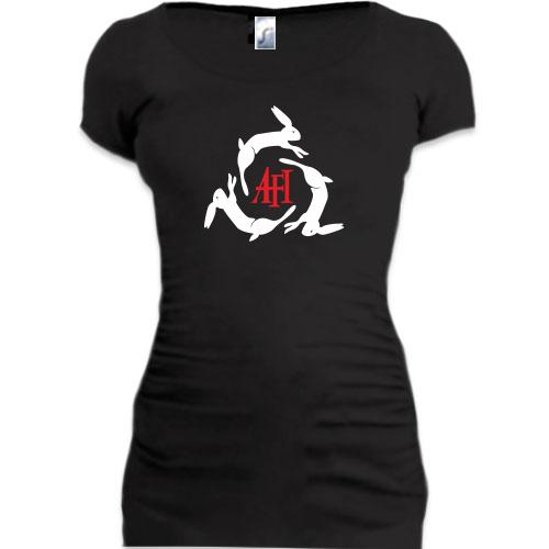 Женская удлиненная футболка AFI 3