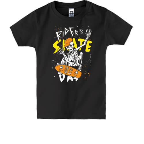 Детская футболка Skite day Скелет