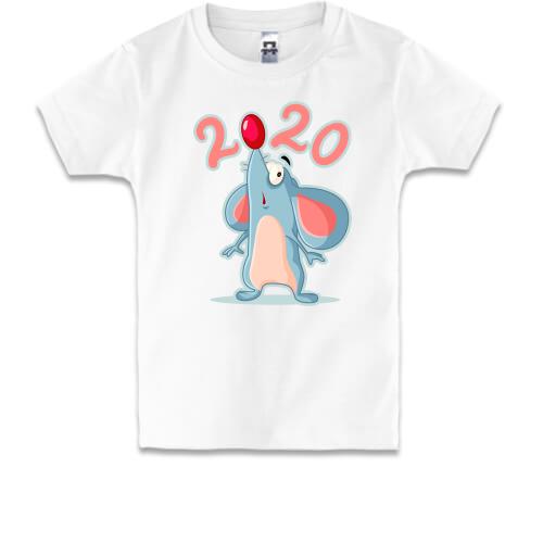 Дитяча футболка з новорічним щуром (2020)