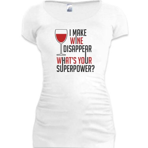 Подовжена футболка Wine Вино