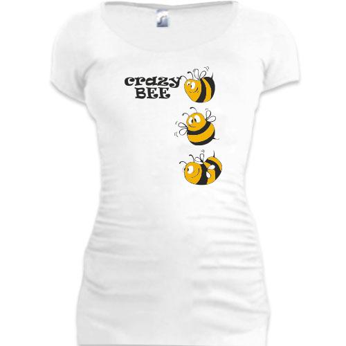 Подовжена футболка Crazy Bee Бджоли