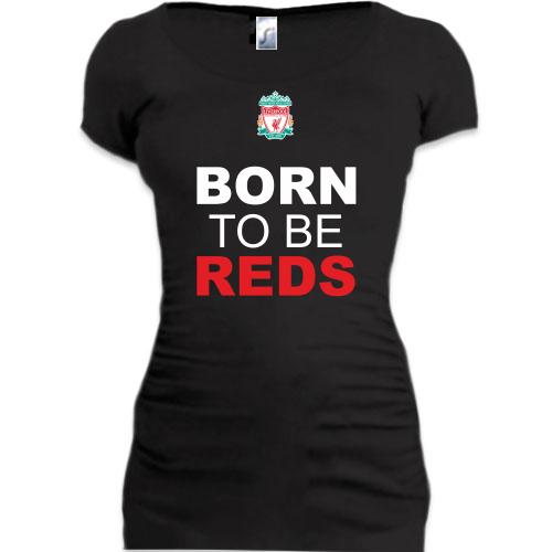 Женская удлиненная футболка Born To Be Reds (2)