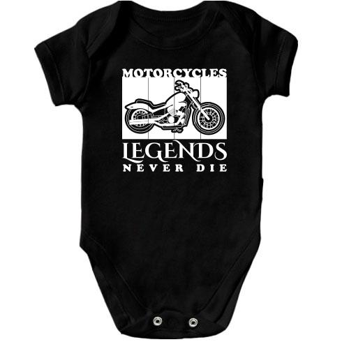 Дитячий боді Motorcycles - Legends never die