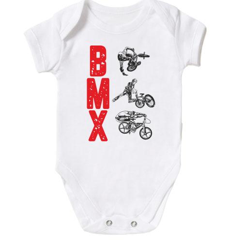 Детское боди с надписью BMX