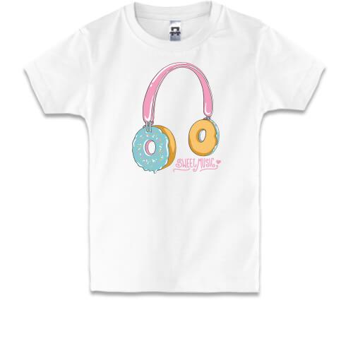 Детская футболка сладкая музыка