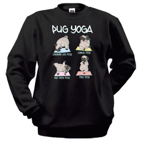 Свитшот Pug Yoga Мопс Йога