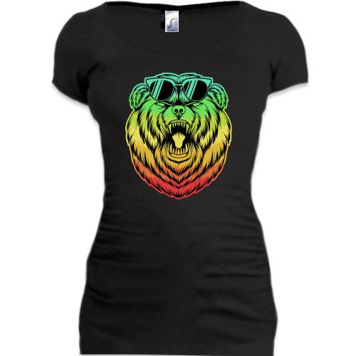 Подовжена футболка Art Bear Ведмідь
