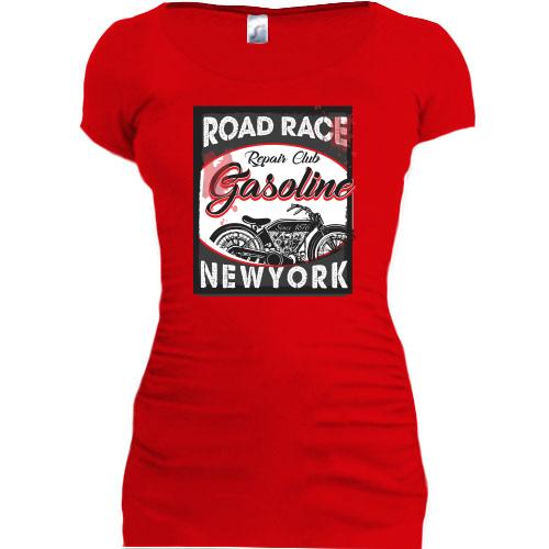 Подовжена футболка Road Race New York