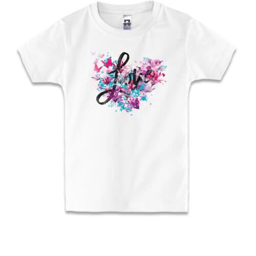 Детская футболка Love Heart Любовь Сердце