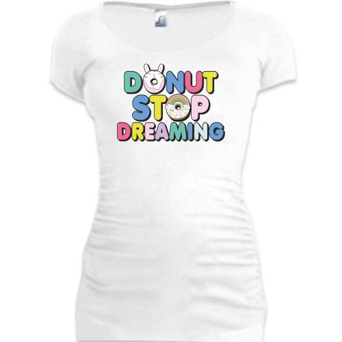 Подовжена футболка Donut stop dreaming