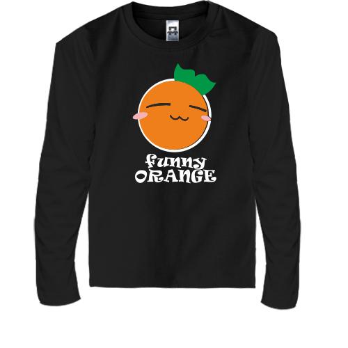 Детская футболка с длинным рукавом Funny Orange