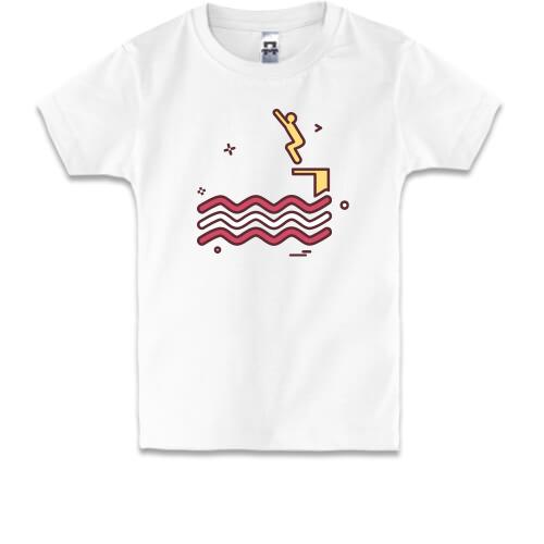 Дитяча футболка Стрибок у воду