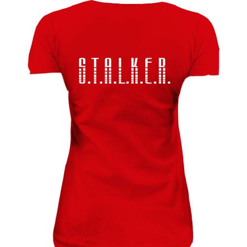 Женская удлиненная футболка Stalker (4)