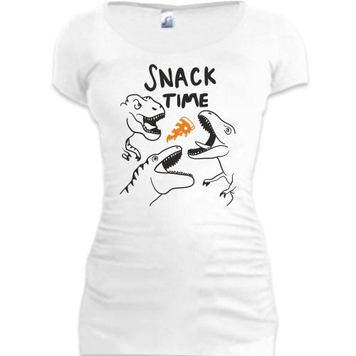 Подовжена футболка Snack time