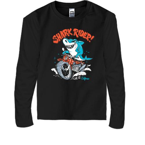 Детская футболка с длинным рукавом Shark Rider
