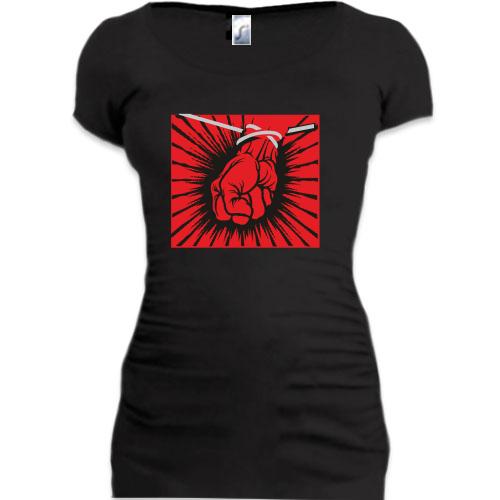 Женская удлиненная футболка Metallica (St. Anger)