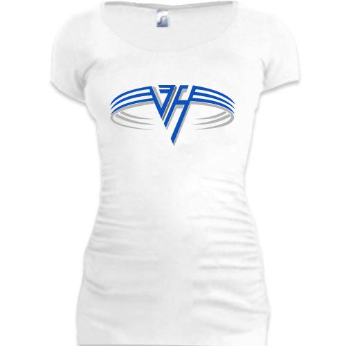 Женская удлиненная футболка Van Halen