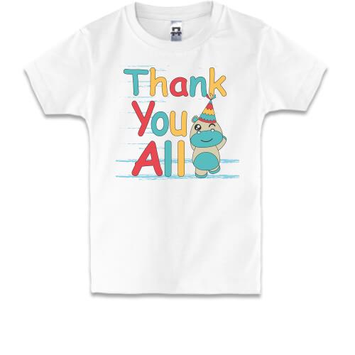 Детская футболка Thank you all