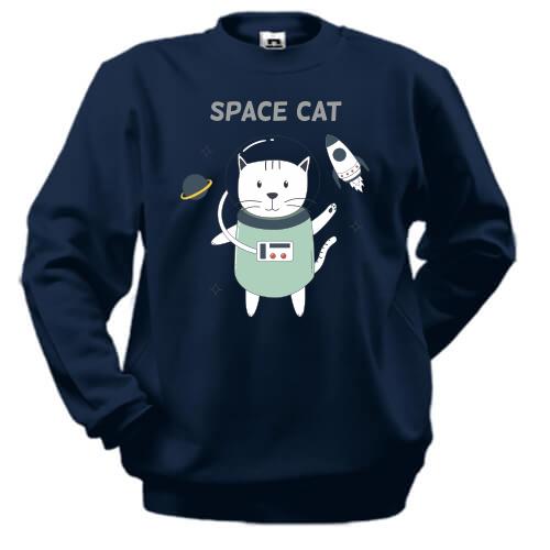 Свитшот с космическим котом