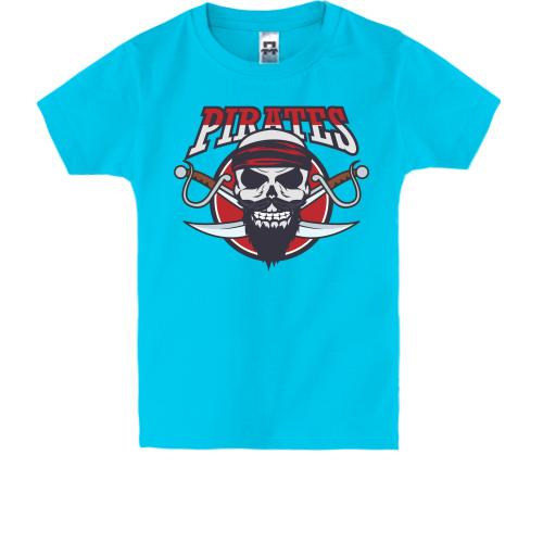 Детская футболка с надписью Pirates