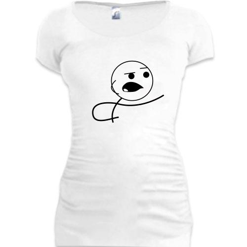 Женская удлиненная футболка Cereal Guy 2