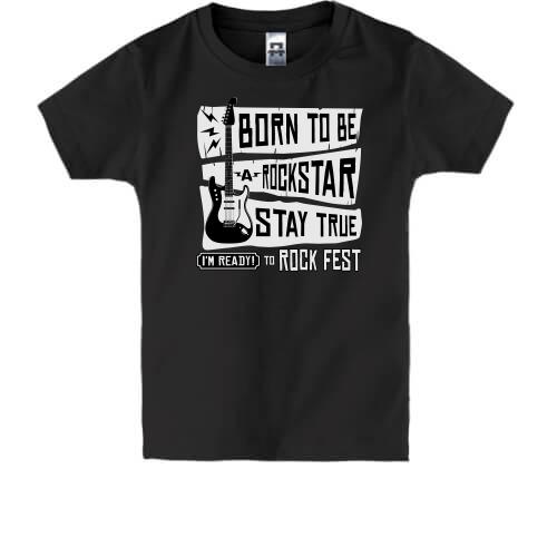 Детская футболка Born to be a Rockstar