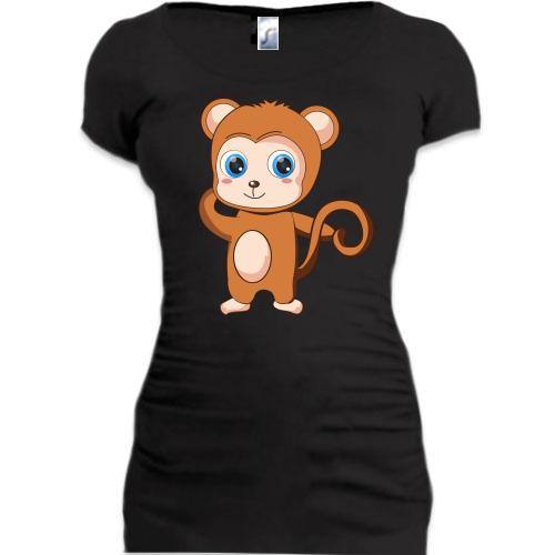 Подовжена футболка Cute Baby Monkey
