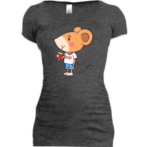 Подовжена футболка Baby mouse
