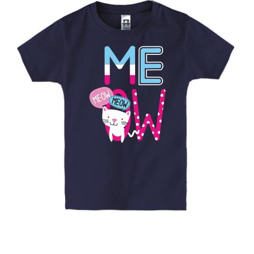 Детская футболка MEOW MEOW