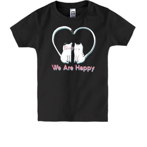 Детская футболка We Are Happy Cats