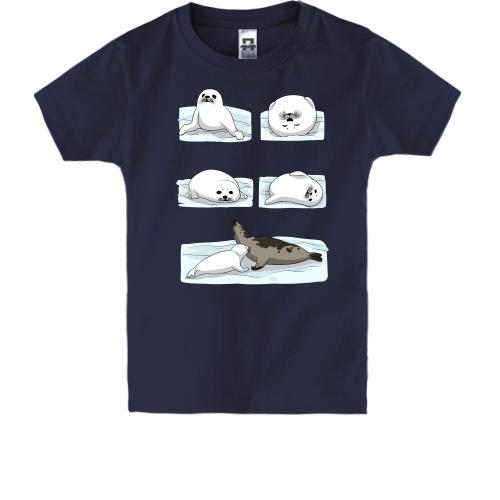 Детская футболка День морского котика