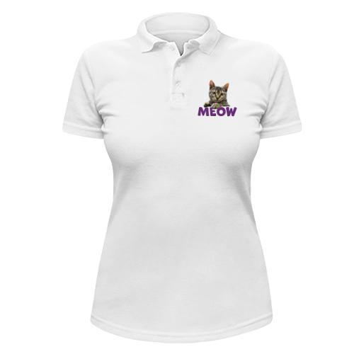 Жіноча футболка-поло Meow (mini)