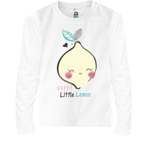 Детская футболка с длинным рукавом Happy Little Lemon