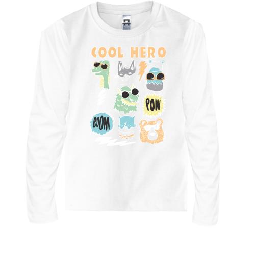 Детская футболка с длинным рукавом COOL HERO