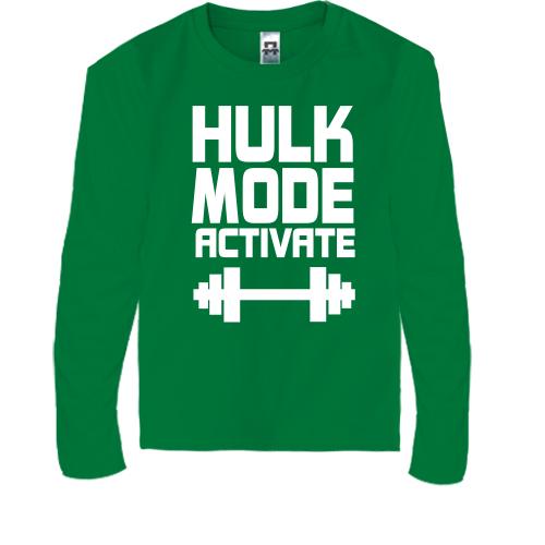 Детская футболка с длинным рукавом Hulk Mode Activate