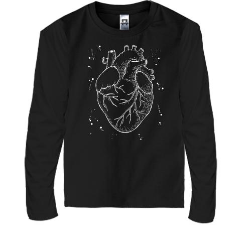 Детская футболка с длинным рукавом Anatomical heart