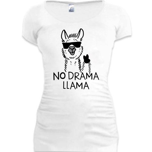 Подовжена футболка No Drama LLama