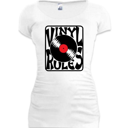 Подовжена футболка Vinyl Rules